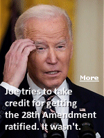 Sometimes crazy things happen at the end of a presidency. People who maybe shouldn't be pardoned get pardoned. Presidents flood the zone with executive actions related to things they couldn't get done legislatively or on dicey subjects they wanted to avoid before an election. And sometimes presidents get senioritis and throw caution to the wind. But rarely do we see something like this: An outgoing president suddenly declaring there is another amendment to the Constitution.